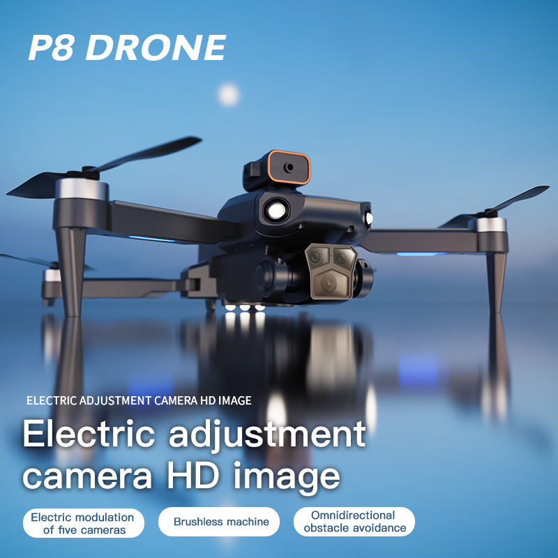 P8 Pro HD GPS Drone with 5 Lenses & Obstacle Avoidance - LightningZap