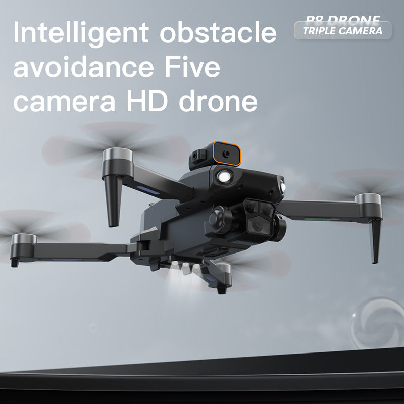 P8 Pro HD GPS Drone with 5 Lenses & Obstacle Avoidance - LightningZap