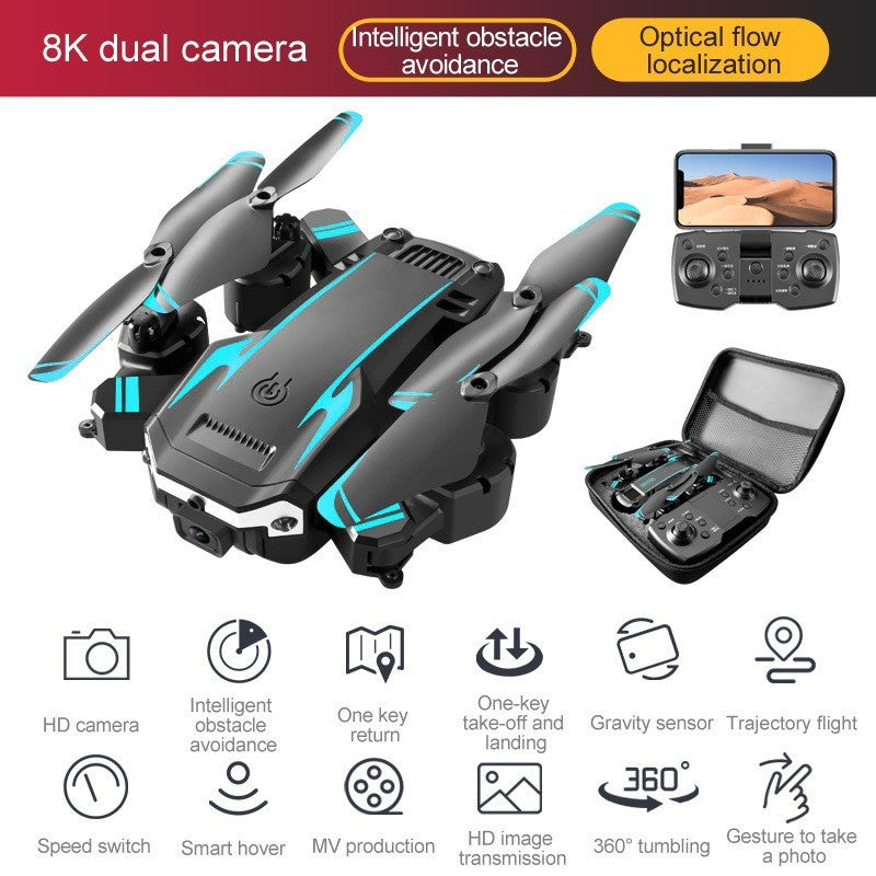 Lightning-Zap SkyVision 8K Pro Folding Drone with Dual Camera & Obstacle Avoidance - LightningZap