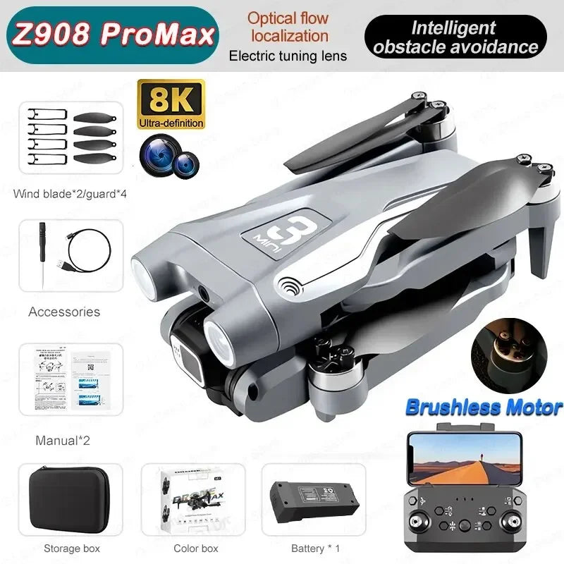Lightning-Zap GISAEV Z908 Pro Max 8K GPS Drone - LightningZap