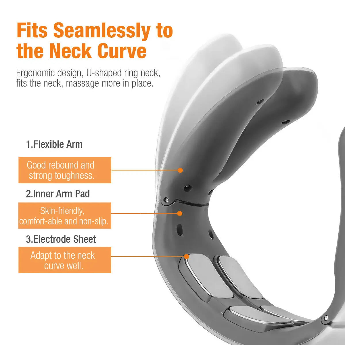 Electric Neck and Shoulder Massager with Heat & TENSE Therapy - LightningZap