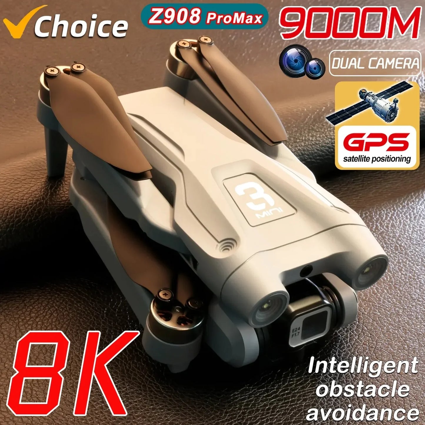 Lightning-Zap GISAEV Z908 Pro Max 8K GPS Drone - LightningZap