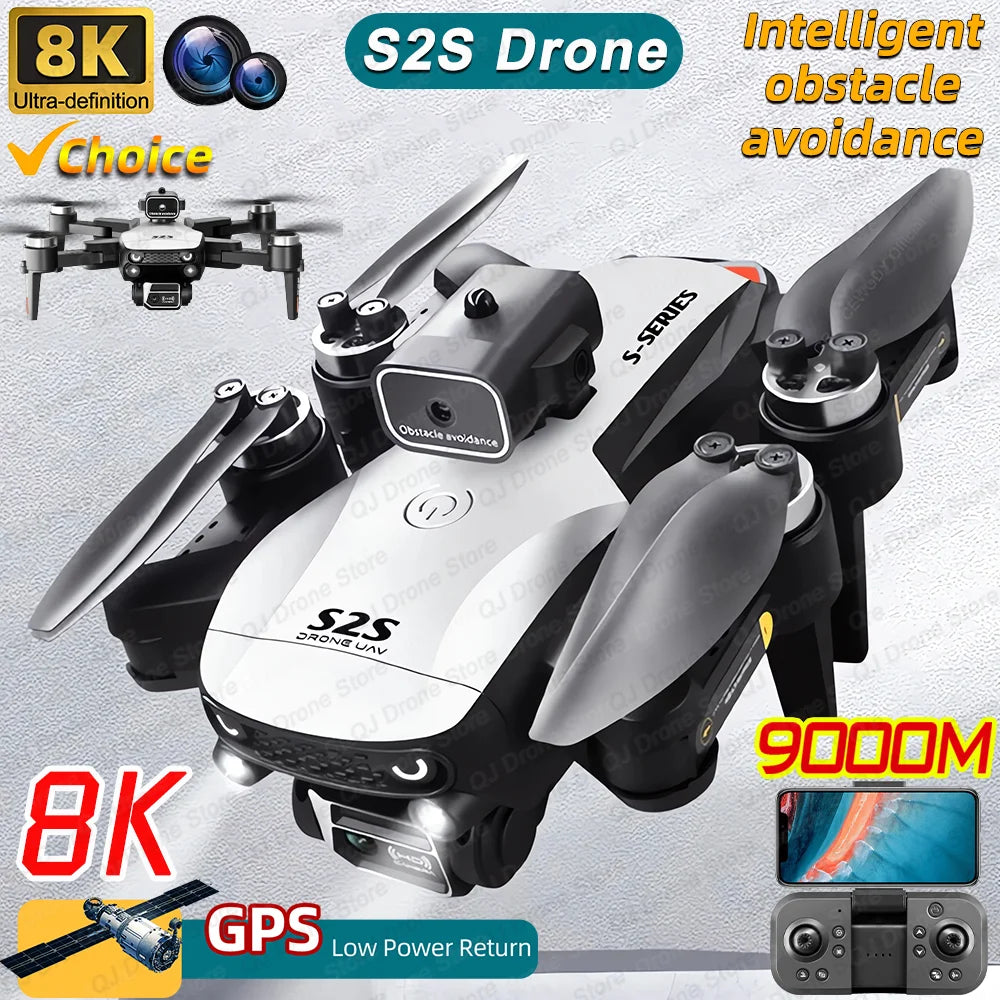 Lightning-Zap SkyPulse 8K Pro Drone – HD Dual Camera, Brushless Motors, Obstacle Avoidance, Foldable Quadcopter for Aerial Photography - LightningZap
