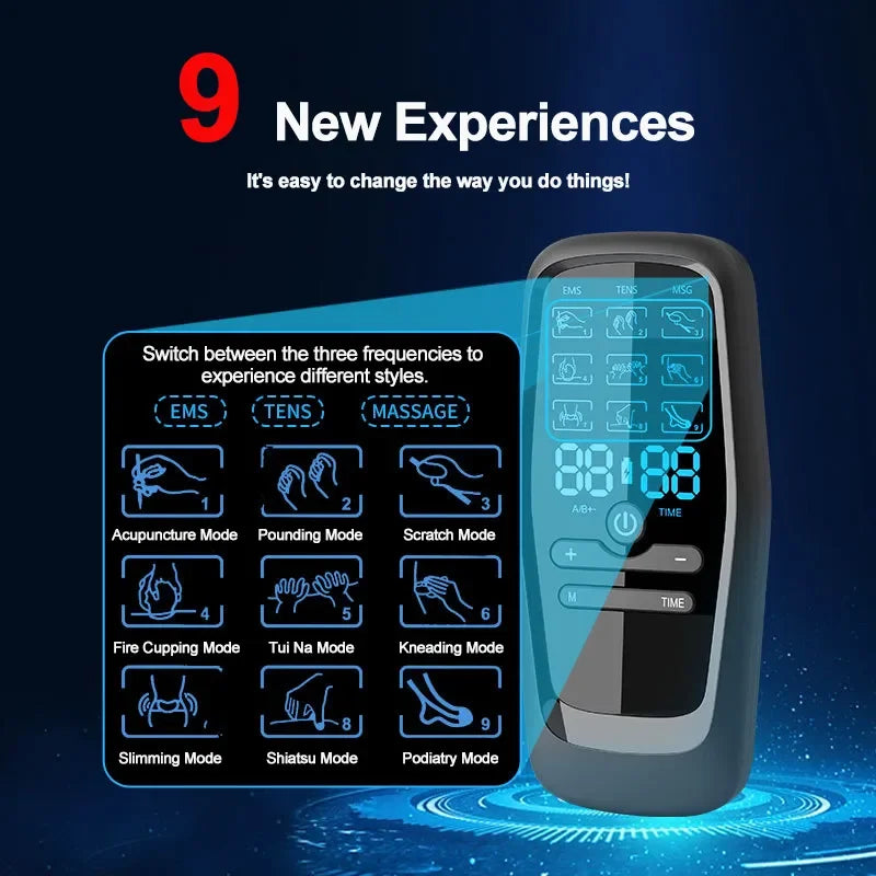 TENSE EMS Muscle Stimulator & Digital Therapy Massager - LightningZap