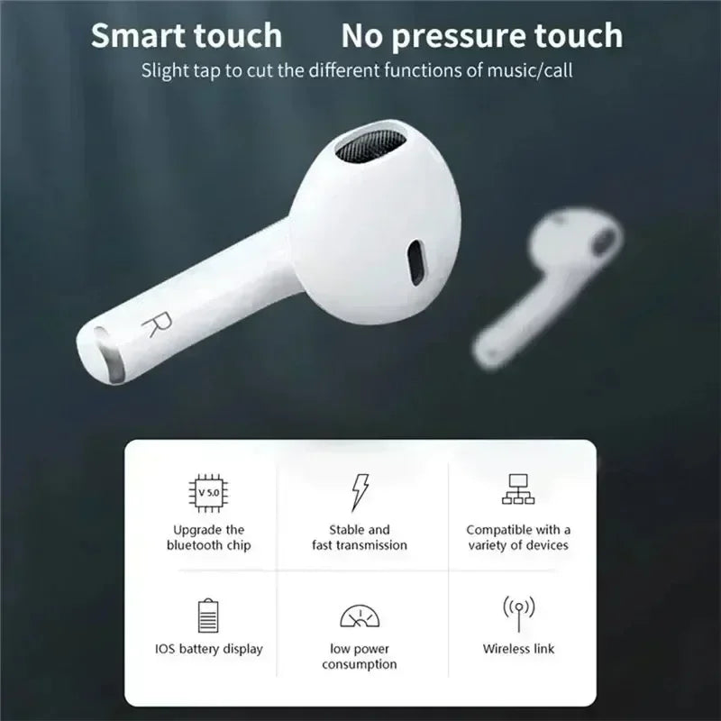 Pro 6 TWS Wireless Earbuds with Mic – Bluetooth Sports Headset for iPhone & Xiaomi - LightningZap