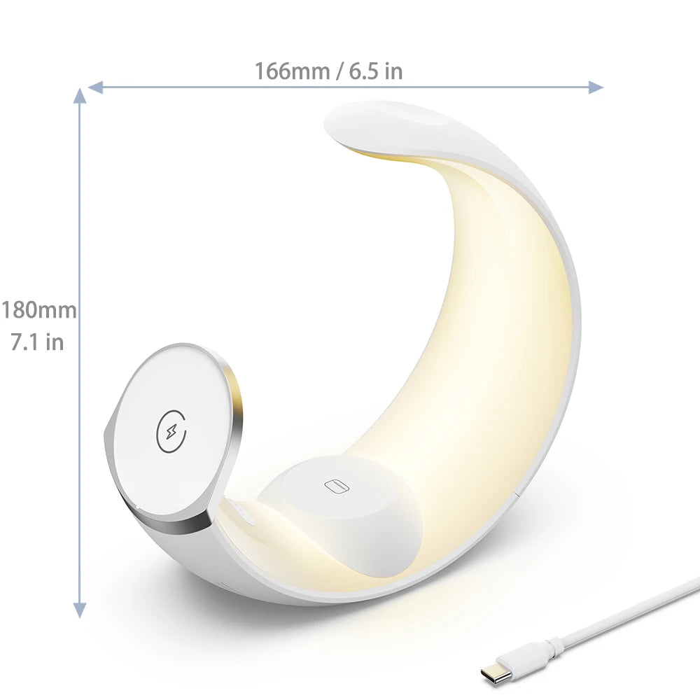 4-in-1 MagSafe Wireless Charger with RGB Moon Night Light - LightningZap