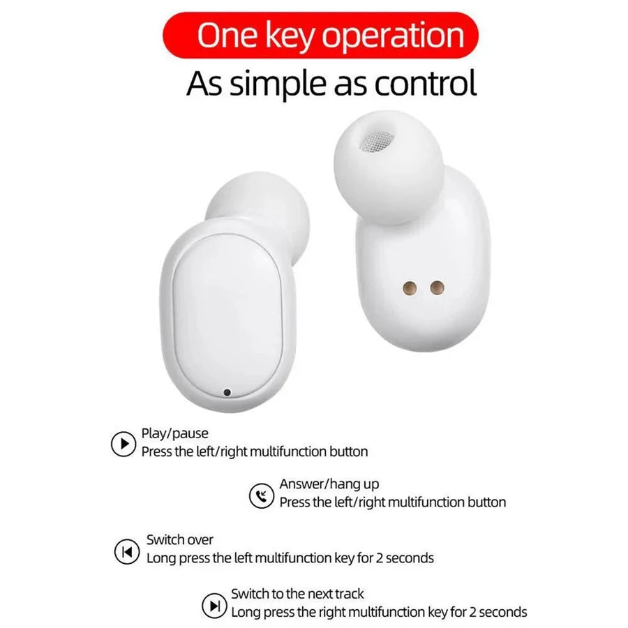 A6S Bluetooth 5.0 In-Ear TWS Waterproof Sports Earbuds with Mic - LightningZap