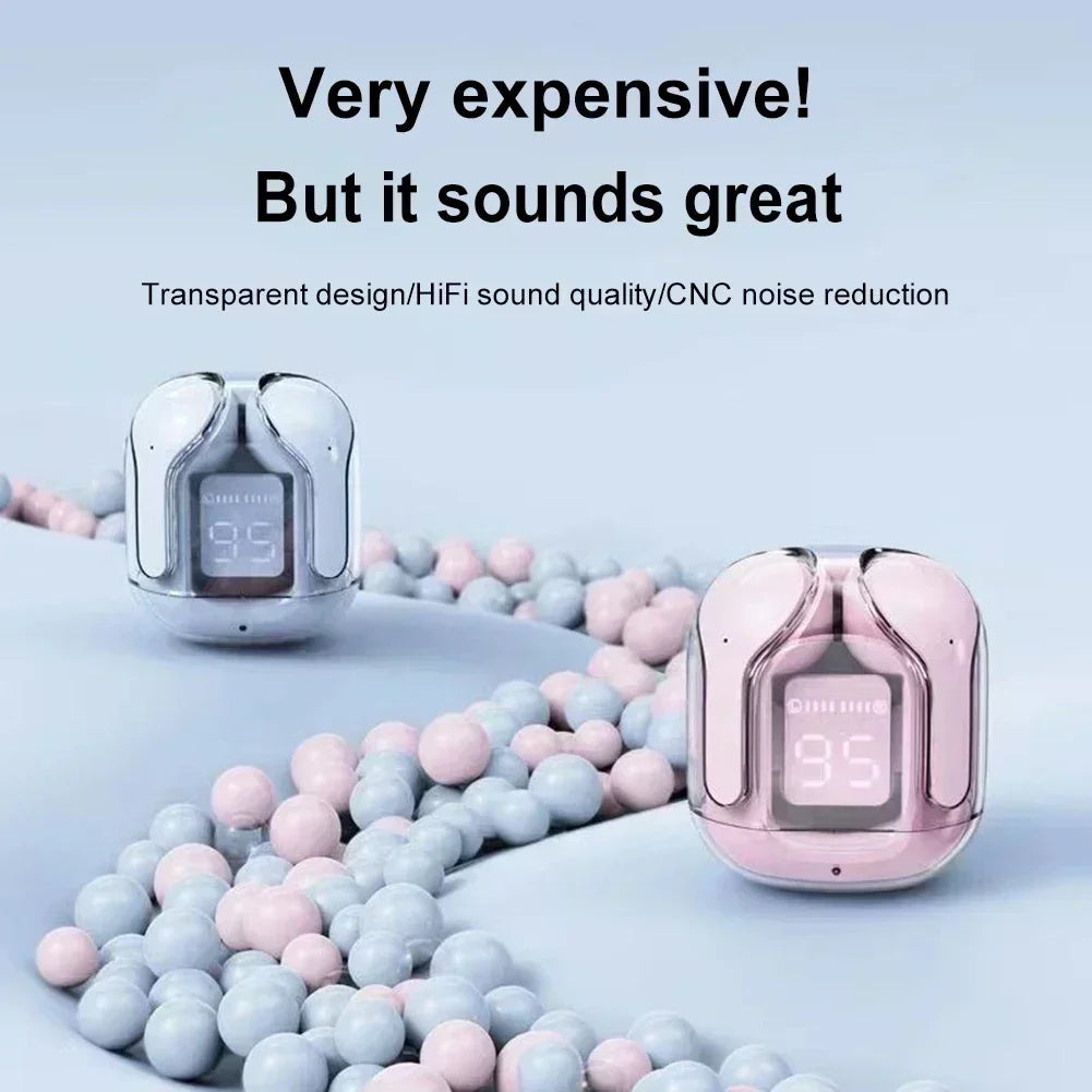 T2 Wireless Mini Earbuds Bluetooth 5.3 with LED Display - LightningZap