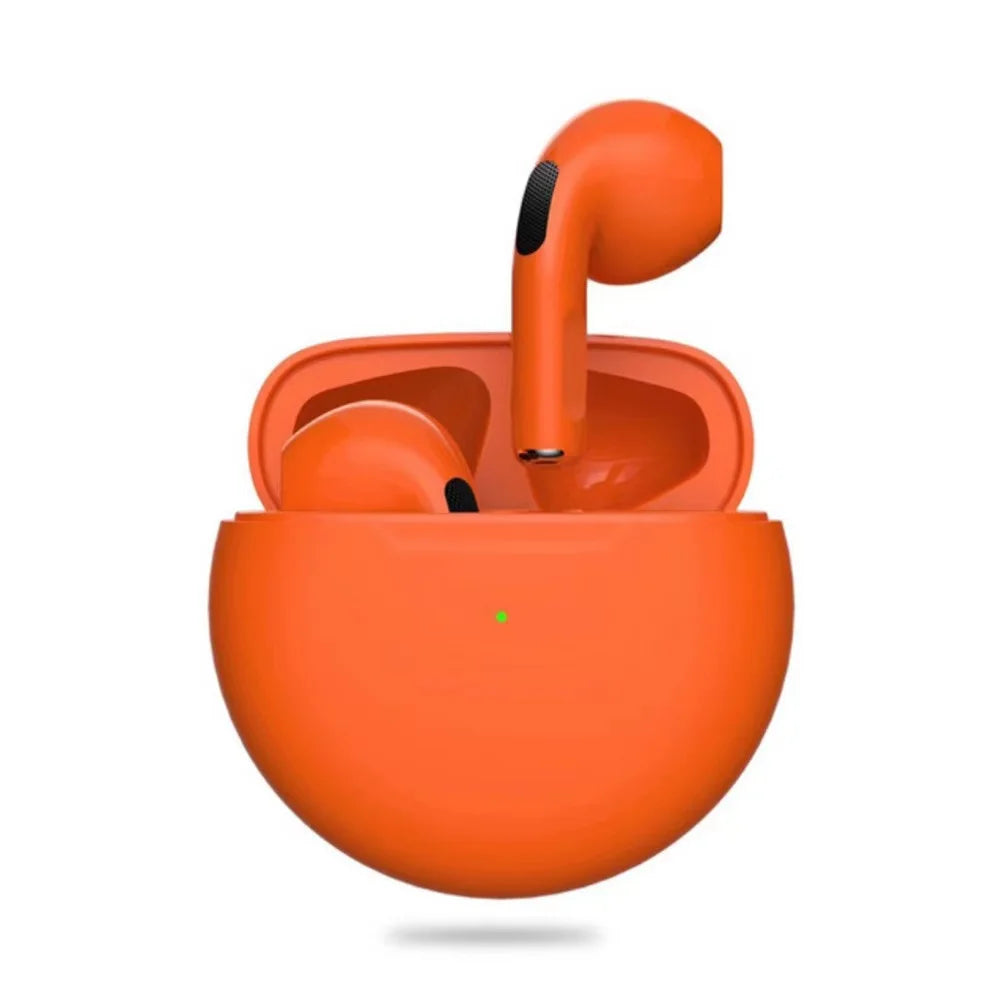 Pro 6 TWS Wireless Earbuds with Mic – Bluetooth Sports Headset for iPhone & Xiaomi - LightningZap