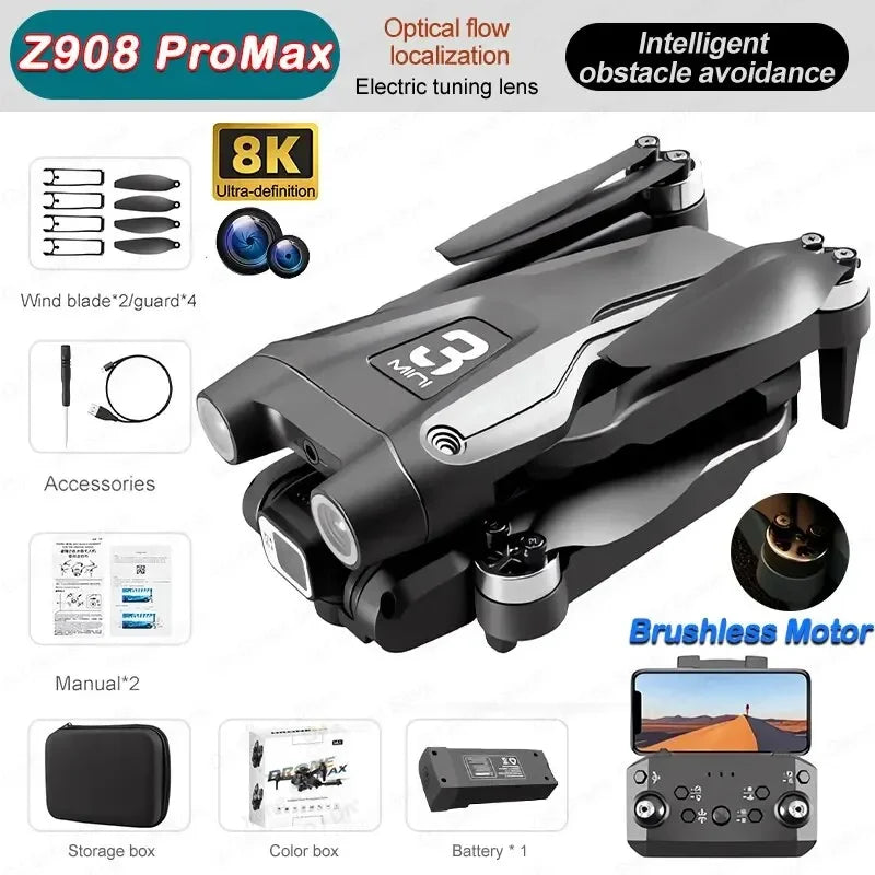 Lightning-Zap GISAEV Z908 Pro Max 8K GPS Drone - LightningZap