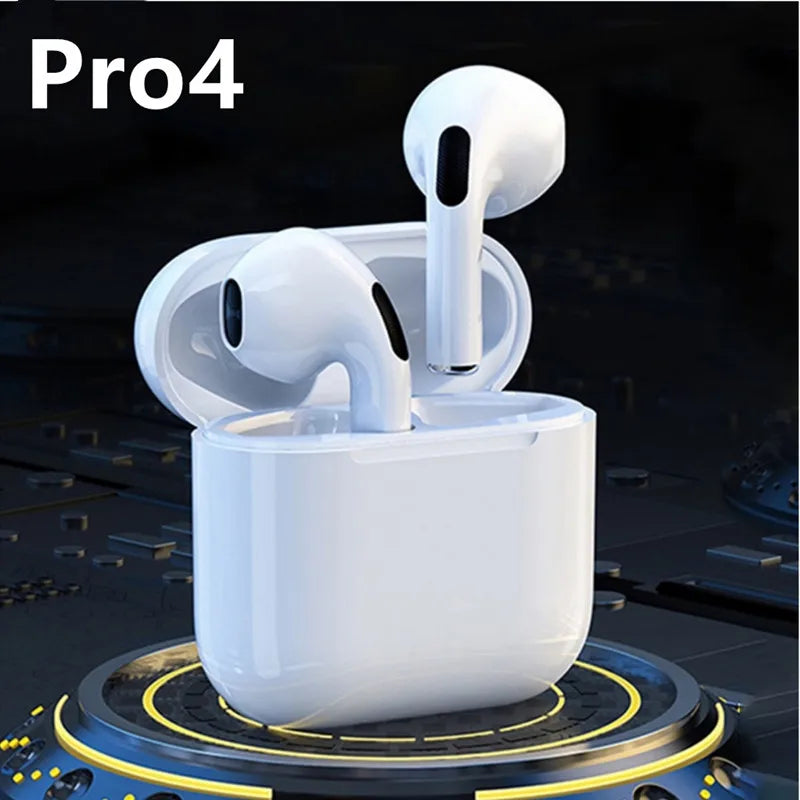 Pro 4 TWS Wireless Headphones Earphone Bluetooth-compatible 5.3 Waterproof Headset with Mic for Xiaomi iPhone Pro4 Earbuds - LightningZap