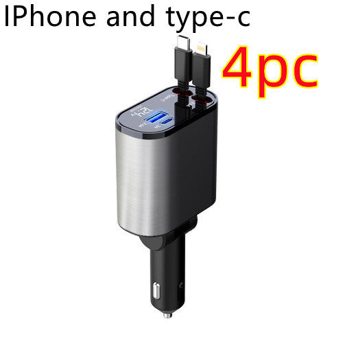 Metal Car Charger – Fast USB & Type-C Adapter - LightningZap