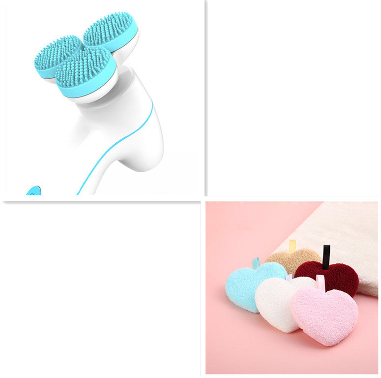 3D Smart Electric Silicone Facial Cleanser with Massage Function - LightningZap