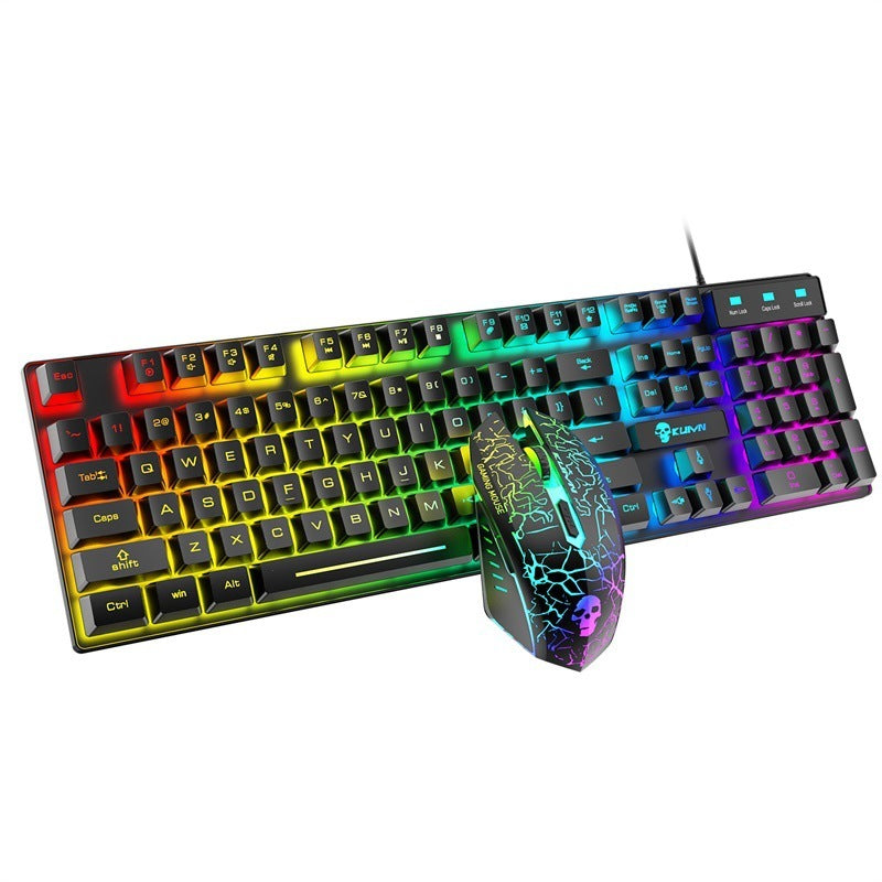 Kuiying T6RGB LED Backlit Keyboard and Mouse Combo - LightningZap