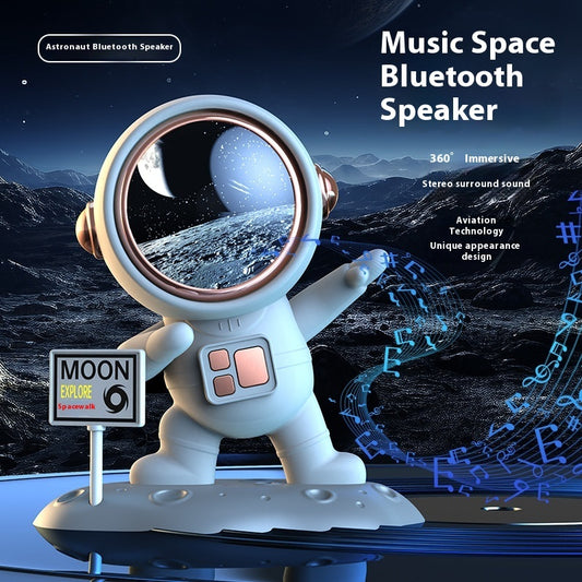 Bluetooth Spaceman Stereo Speaker - Small Creative Wireless Ornament - LightningZap