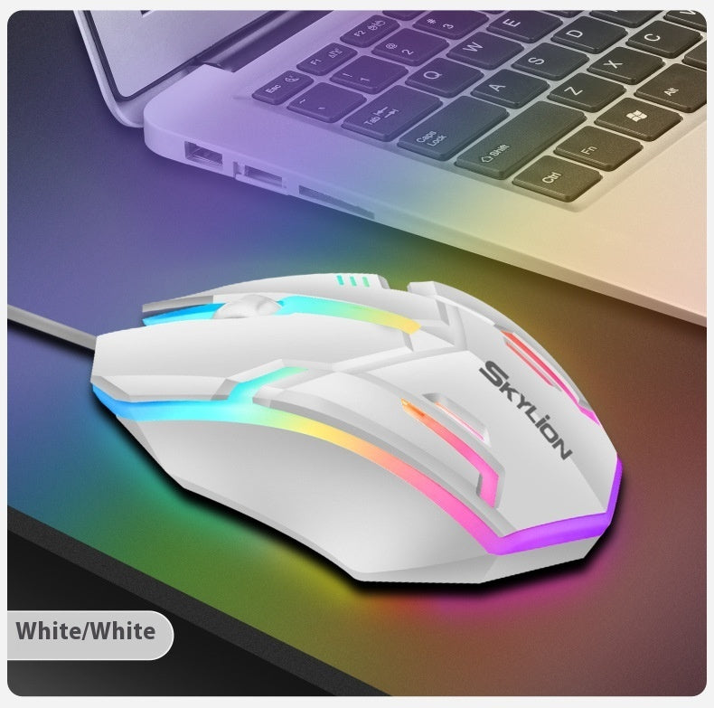 Wired Luminous USB Mouse for Office, Home, and Gaming - LightningZap