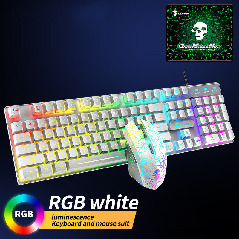 Kuiying T6RGB LED Backlit Keyboard and Mouse Combo - LightningZap