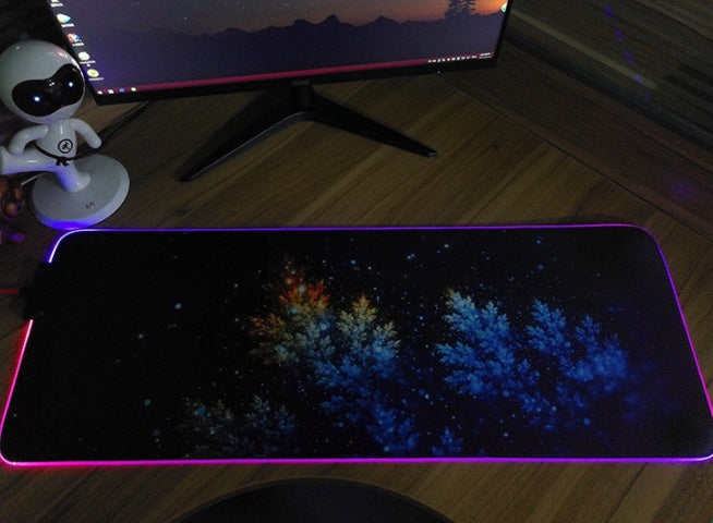 RGB LED Luminous Gaming Mouse Pad - LightningZap