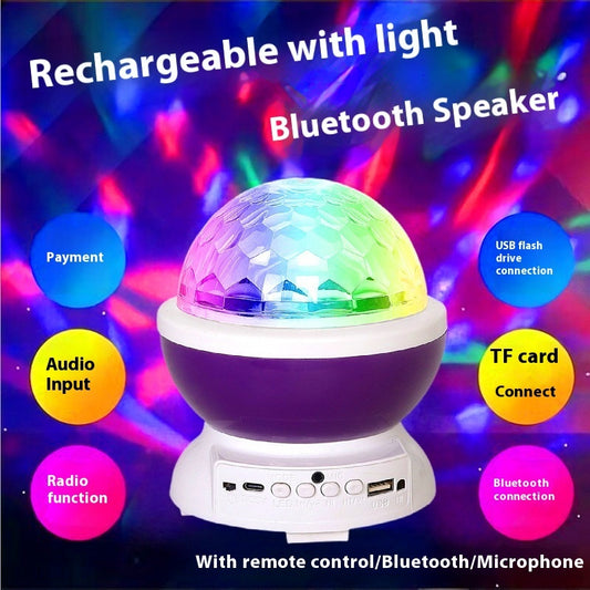 Wireless Bluetooth Karaoke Speaker with Rotating Lights & Subwoofer - LightningZap