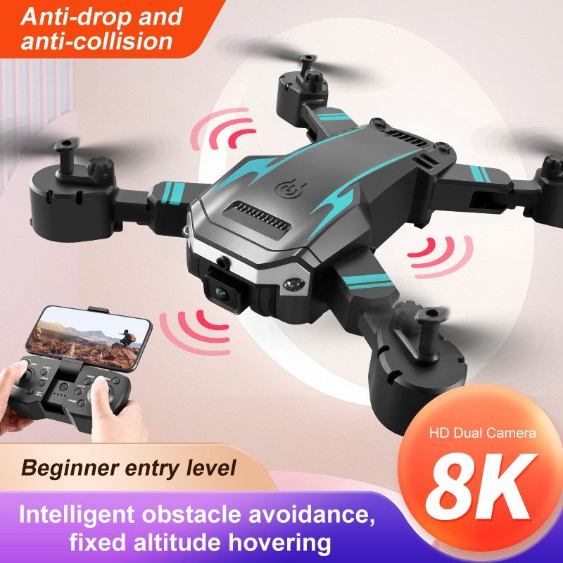 Lightning-Zap SkyVision 8K Pro Folding Drone with Dual Camera & Obstacle Avoidance