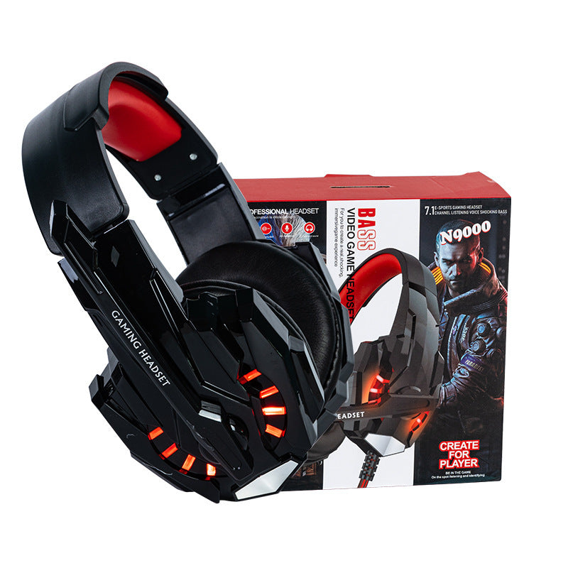 G9000 E-Sports Headset - Light-Up Gaming Headset with Heavy Bass Sound