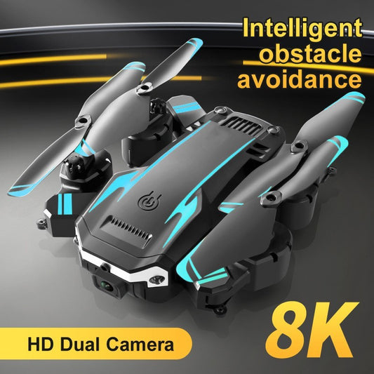 Lightning-Zap SkyVision 8K Pro Folding Drone with Dual Camera & Obstacle Avoidance