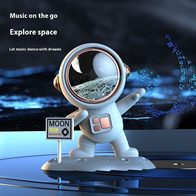 Bluetooth Spaceman Stereo Speaker - Small Creative Wireless Ornament - LightningZap