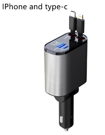 Metal Car Charger – Fast USB & Type-C Adapter - LightningZap