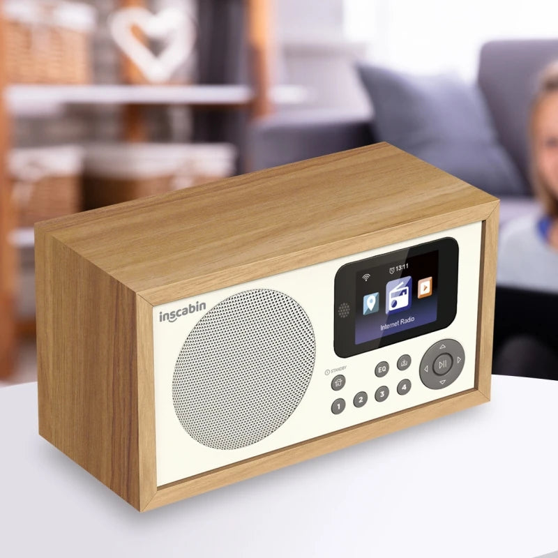 WiFi Digital Radio Bluetooth 5.0 Speaker with MP3 Player, LED Display, U Disk Support, Alarm Clock & DAB Radio