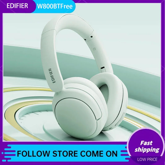 Edifier W800BT Free Wireless Bluetooth Headset – Noise-Canceling Headphones for Gaming, Office, & Music - LightningZap