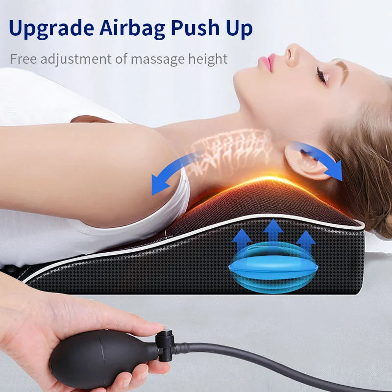 Jinkairui Electric Shiatsu Neck & Back Massager with Heat & Vibration