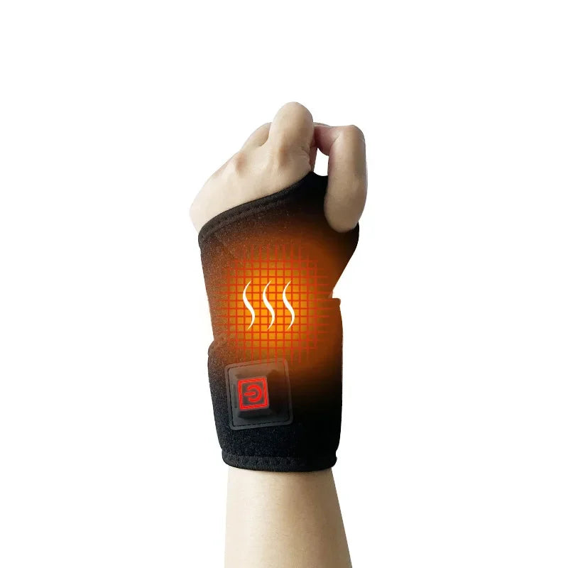 Wrist Brace Carpal Tunnel Arthritis Tendonitis Protector Electric Heating USB Rechargeable Breathable Support Hand Wristband Pad - LightningZap