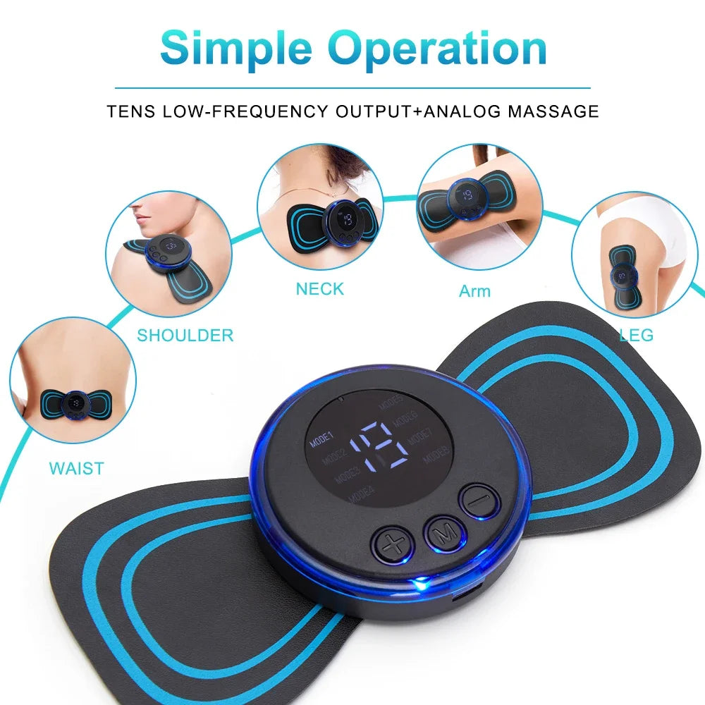 Portable Electric EMS Neck and Back Massager