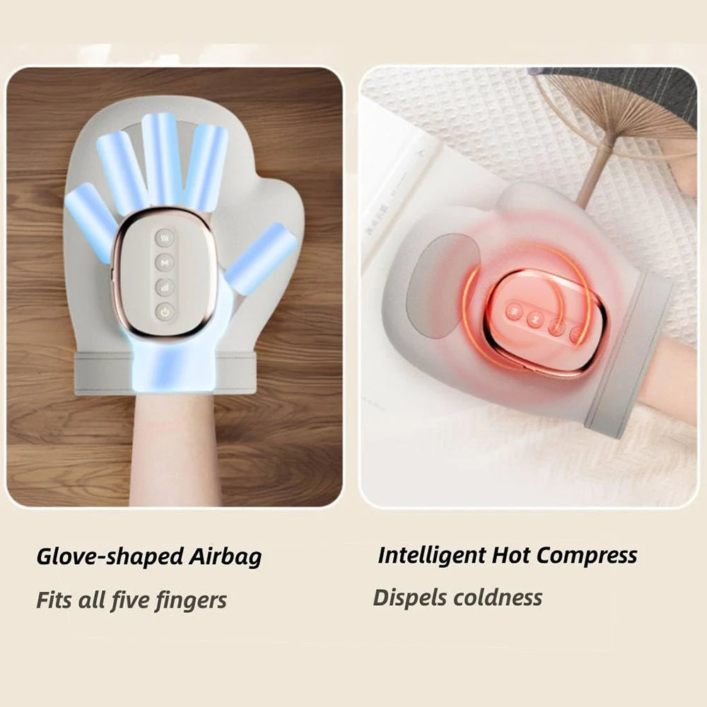 Cordless Electric Hand Massager with Heat, Vibration & Air Compression - LightningZap