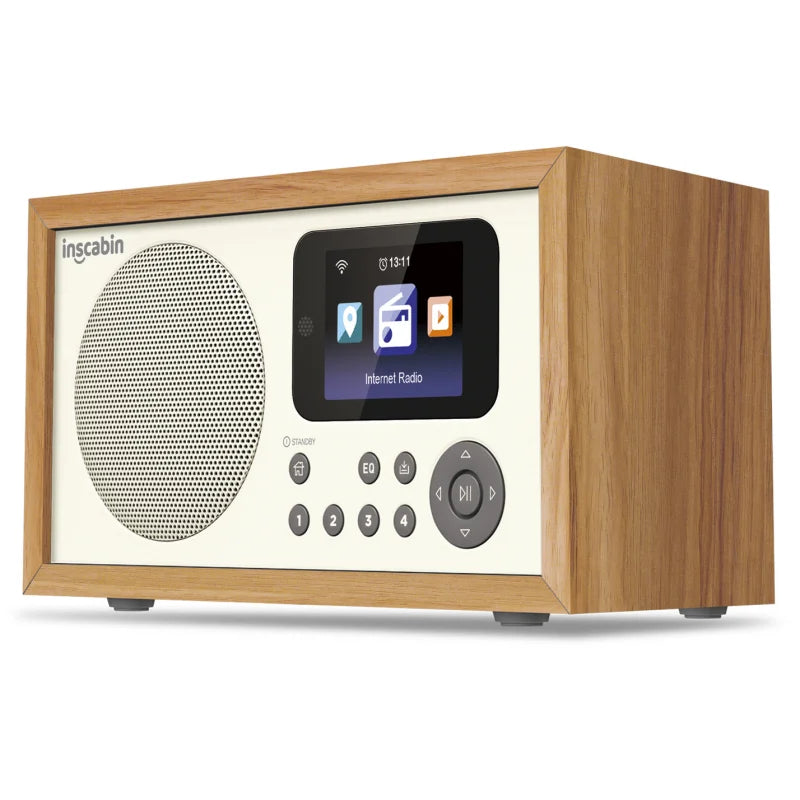 WiFi Digital Radio Bluetooth 5.0 Speaker with MP3 Player, LED Display, U Disk Support, Alarm Clock & DAB Radio