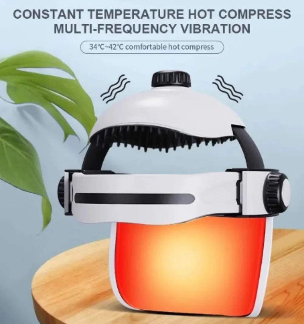 Portable Electric Scalp Massager – Multifunctional Vibration Head Massage Device with Acupuncture Point Stimulation - LightningZap