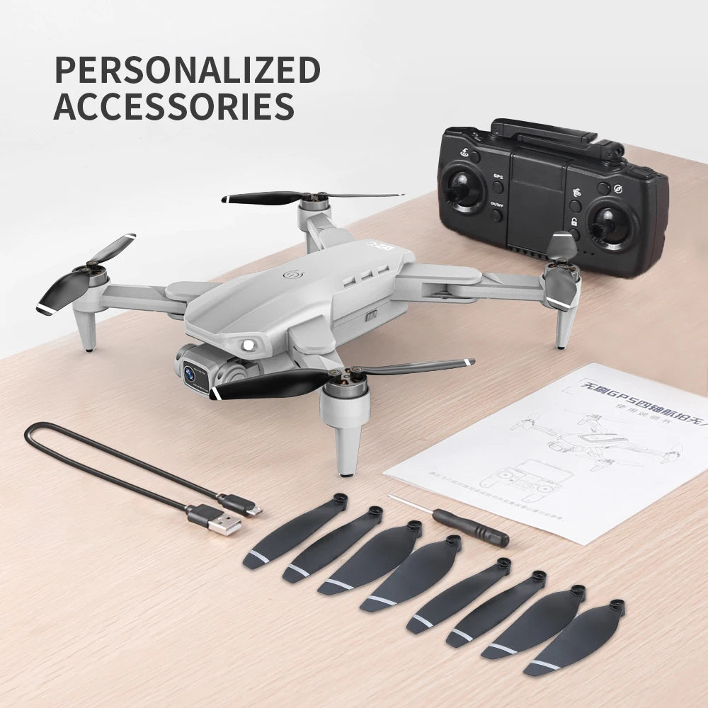 Lightning-Zap SkyVoyager L900 Pro 4K GPS Drone with Dual Camera, 5G WiFi, Brushless Motor, and Foldable Design