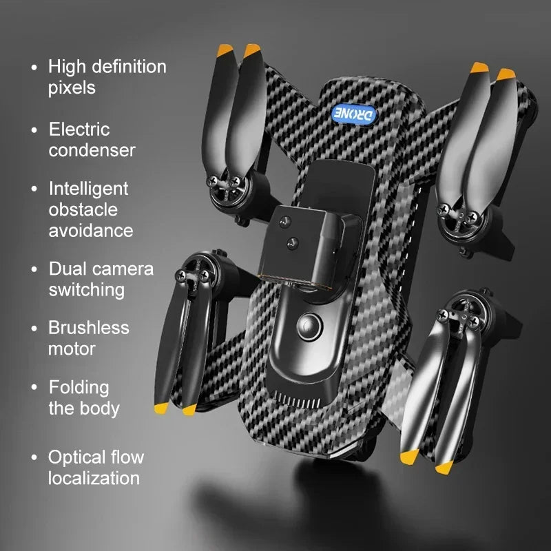 Lightning-Zap AeroVision P17 8K 5G GPS Pro Drone | 4-Camera HD Aerial Photography with Obstacle Avoidance