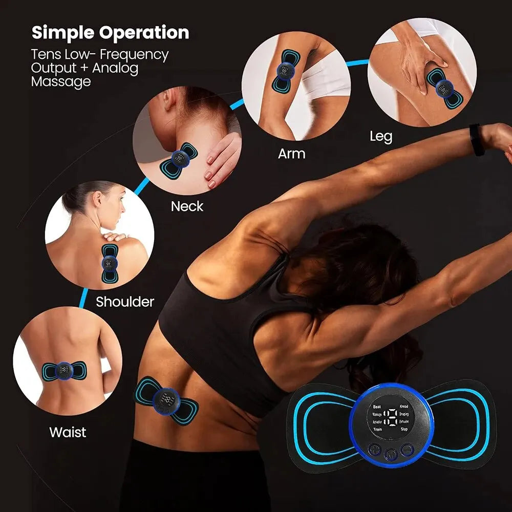 Portable Electric EMS Neck and Back Massager