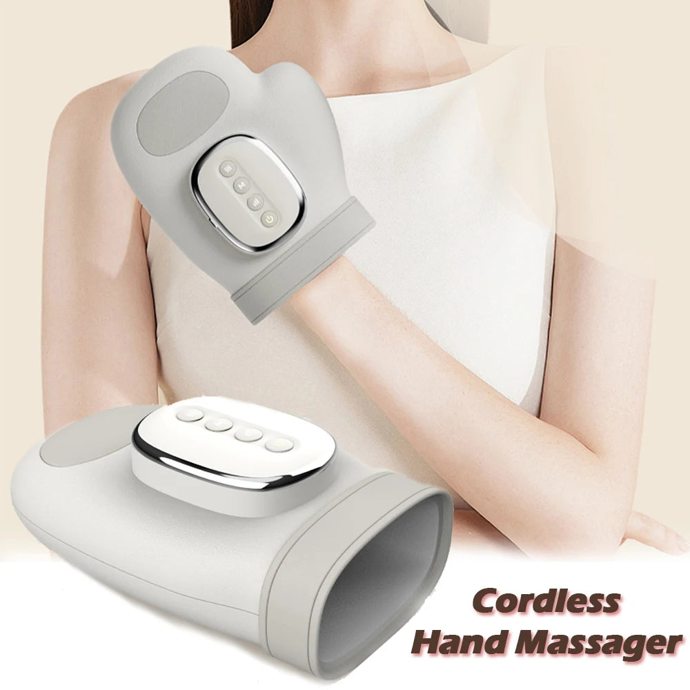 Cordless Electric Hand Massager with Heat, Vibration & Air Compression - LightningZap