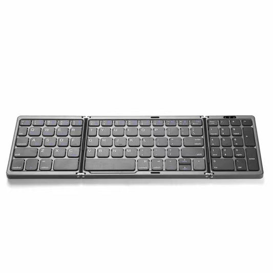 Portable Tri-Fold Wireless Bluetooth Keyboard – Compact, Universal &amp; Multi-System Compatible