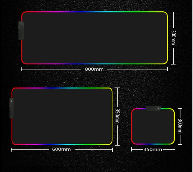 RGB LED Luminous Gaming Mouse Pad - LightningZap