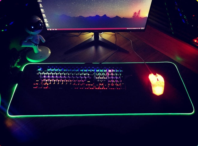 RGB LED Luminous Gaming Mouse Pad - LightningZap