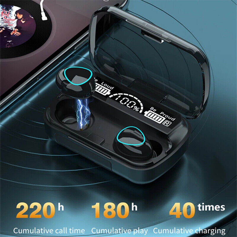 TWS Wireless Bluetooth 5.0 Waterproof Sports Earphones - LightningZap