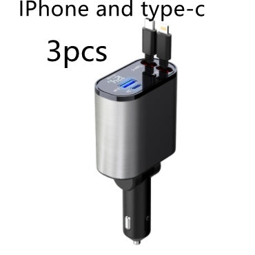 Metal Car Charger – Fast USB & Type-C Adapter - LightningZap