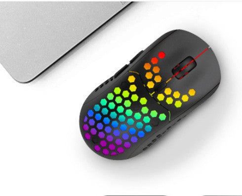 Wireless RGB Gaming Mouse with Mute Function and TYPE-C Interface - LightningZap